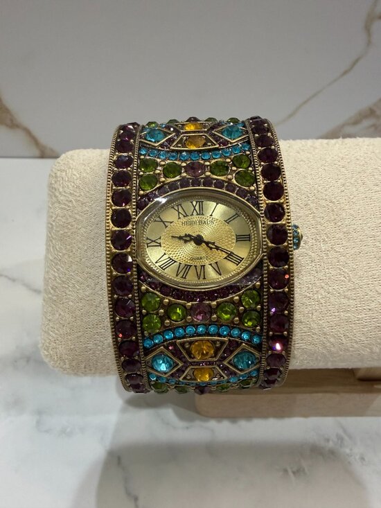 Heidi Daus Accessories - Heidi Daus Crystal Cuff Watch M/L NWOT New